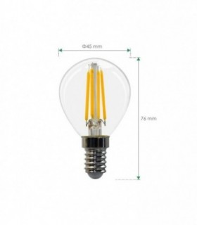 KHEBANG Bombillas LED Filamento E14 G45 6W Regulable