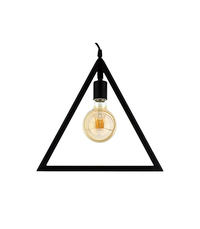 CL8911BK Lampara Colgante LED Techo Vintage Forma Triangle