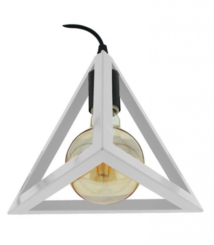 CL3001WT Lampara Colgante LED Techo Forma Triangular Blanco