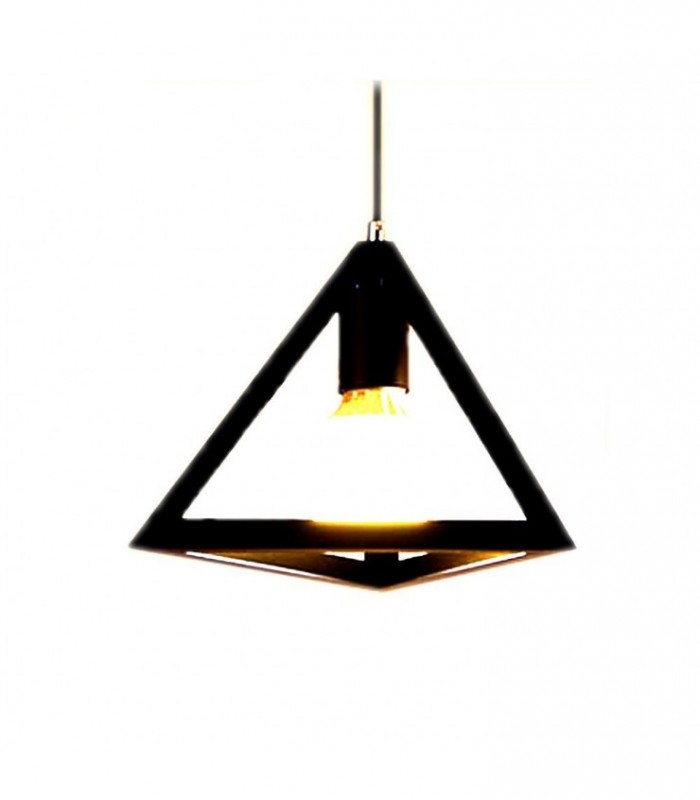 CL3001BK Lampara Colgante LED Techo Forma Triangular Blanco